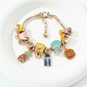 Premium SpongeBob SquarePants Collectible Charm Bracelet